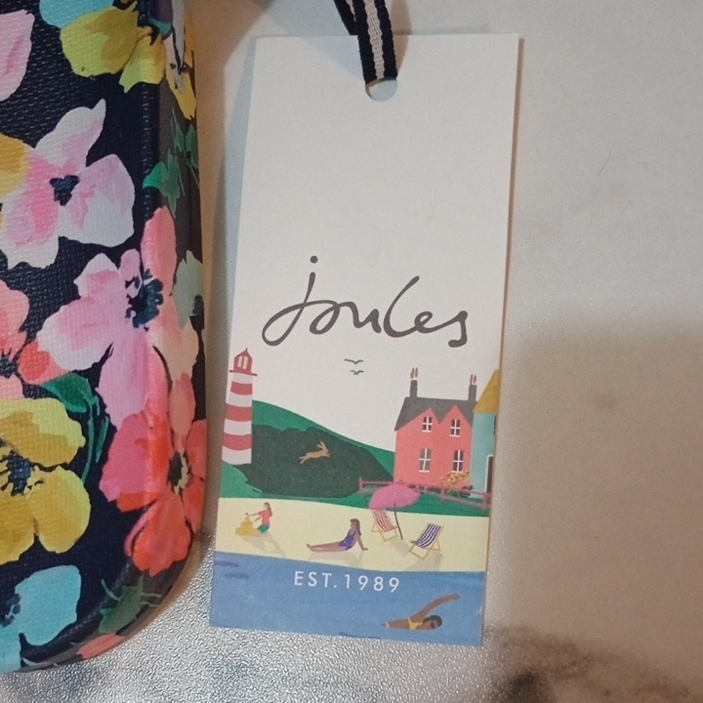 Joules Pink and Yellow Floral Sandals - Picture 2 of 6